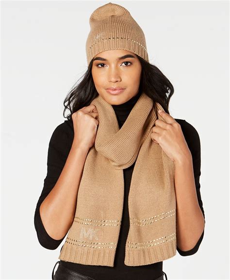 michael kors hat and scarf amazon|Michael Kors scarf sale.